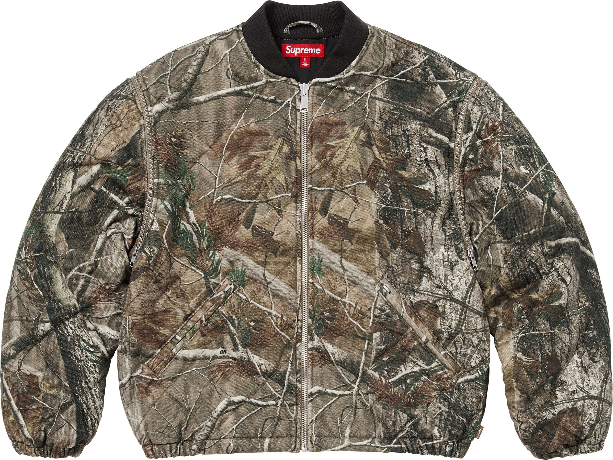 Zip-Off Sleeve Quilted Bomber Jacket view 20